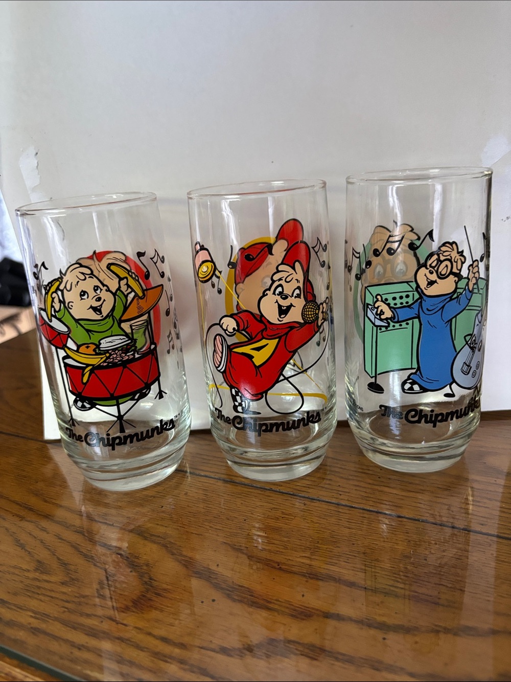 The Chipmunks Character Glass - Set of 3 (Multicolor)